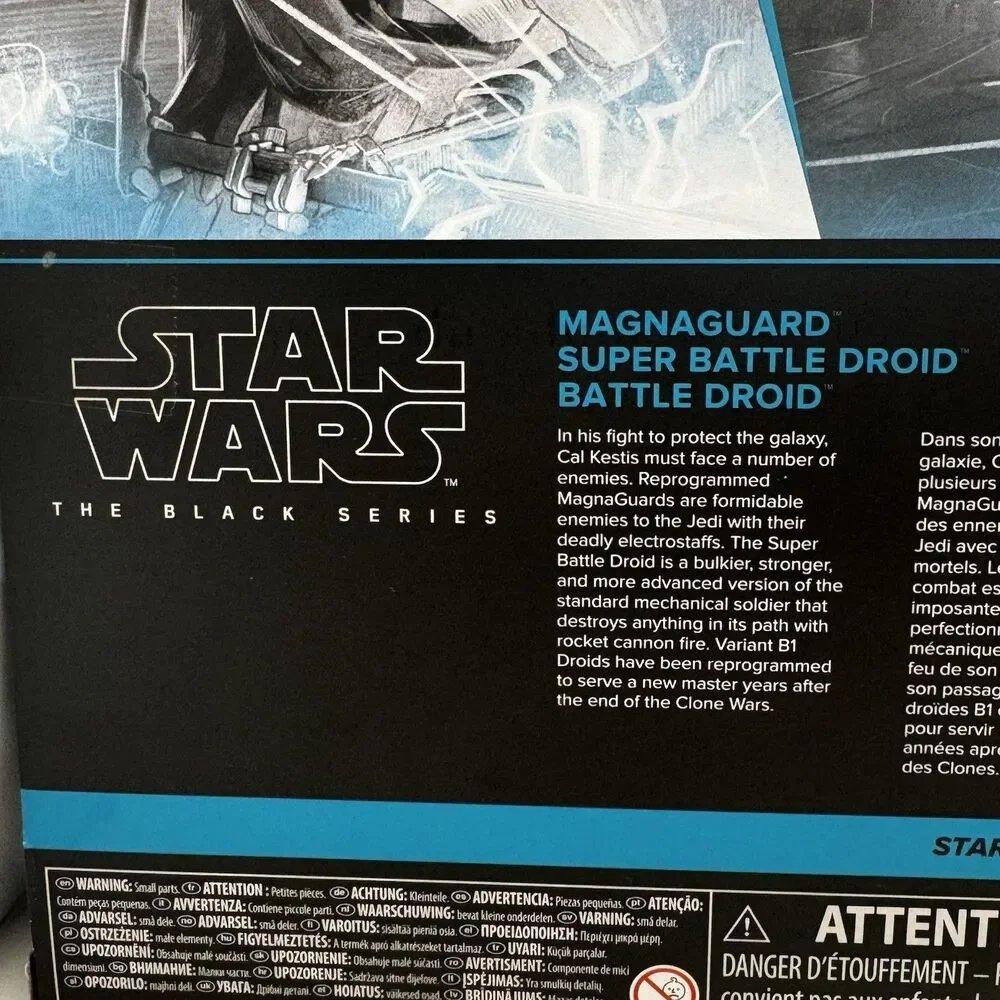 Star Wars Black Series Jedi Survivor MAGNAGUARD & SUPER BATTLE DROID 3 PACK New!